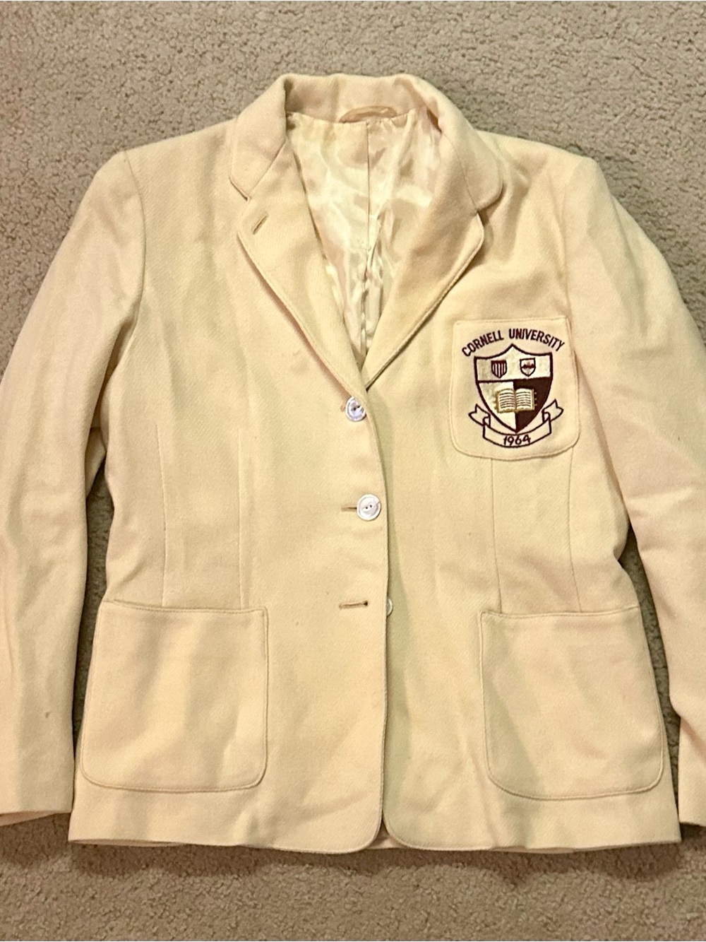 Vintage Cornell University 1964 Blazer Jacket  Approx Medium Women’s Rare